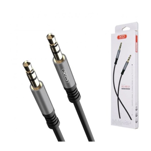 Кабель мультимедийный 3.5mm M to 3.5mm M 1.0m black XO (XO-NB121)