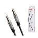 Кабель мультимедийный 3.5mm M to 3.5mm M 1.0m black XO (XO-NB121)