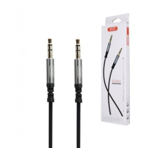 Кабель мультимедийный 3.5mm M to 3.5mm M 1.0m black XO (XO-NB121)