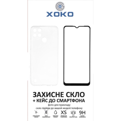 Чехол для мобильного телефона XoKo Ultra Thin Proof + Glass Full Cover Ultra-Thin iPhone 15 Plus Black (XK-CS-ULT-AP-IP15PL)