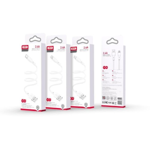 Дата кабель USB 2.0 AM to USB-C 1.0m 2.4A XO (CB-23UC)