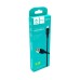 Дата кабель USB 2.0 AM to Micro 5P 1.0m 2.4A silicone black Denmen (DM-D01V-BK)