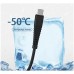 Дата кабель USB 2.0 AM to USB-C 1.0m 2.4A silicone black Denmen (DM-D42T-BK)