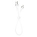Дата кабель USB 2.0 AM to Lightning 0.25m 2.4A white XO (XO-NB179-BK)