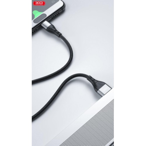 Дата кабель USB 2.0 AM to Lightning 1.0m 2.4A double-side grey XO (NB188-L-1-GR)