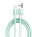 Дата кабель USB 2.0 AM to Lightning 1.0m 2.1A silicone green XO (NB208-L-1-GR)
