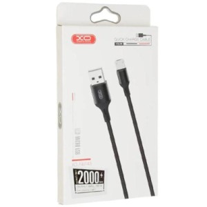 Дата кабель USB 2.0 AM to Micro 5P 2.0m 1.5A braided black XO (NB143-M2-BK)