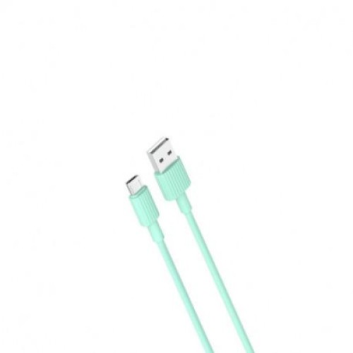 Дата кабель USB 2.0 AM to Micro 5P 1.0m 2.4A green XO (NB156-M-GR)
