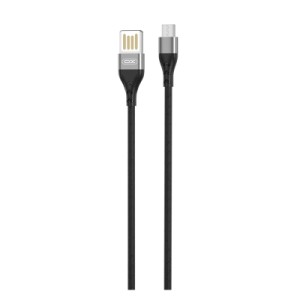 Дата кабель USB 2.0 AM to Micro 5P 1.0m 2.1A double-side black XO (NB188-M-1-BK)