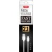 Дата кабель USB 2.0 AM to Micro 5P 1.0m 2.1A white XO (NB36-M-1-WH)