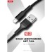Дата кабель USB 2.0 AM to Micro 5P 1.0m 2.1A black XO (NB51-M-1-BK)
