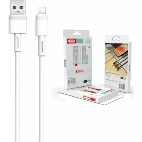 Дата кабель USB 2.0 AM to Micro 5P 1.0m 5A white XO (NB166-M-1-WH)