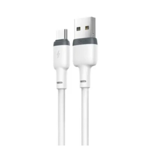 Дата кабель USB 2.0 AM to USB-C 1.0m 2.1A white XO (XO-NB-208-TC-1-WH)