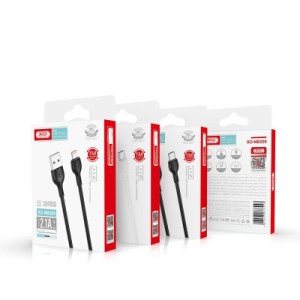 Дата кабель USB 2.0 AM to USB-C 2.0m 2.1A black XO (NB200-TC-BK)