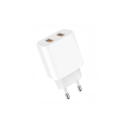 Зарядное устройство Denmen 2xUSB 2.4A white (DM-DC05-WH)