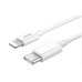 Зарядное устройство Denmen USB-C PD20W 3.6A + cable USB-C to Lightning white (DM-DC06L-WH)