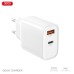 Зарядное устройство XO 1xUSB-C PD30W + 1xUSB QC3.0 (XO-QC16)