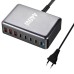 Зарядное устройство XoKo 2xUSB-С PD100W + 3xUSB-С PD65W + 3xUSB QC18W 440W GaN (QC-400)