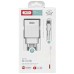 Зарядное устройство XO 1xUSB QC3.0 18W + 2xUSB 2.4A + cable USB-C white (L72-TC-WH)