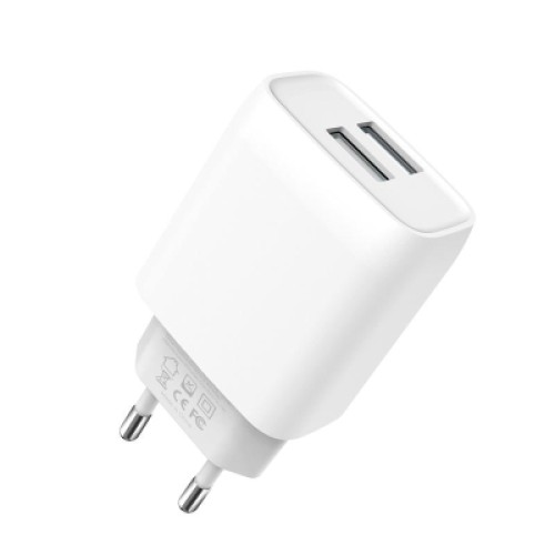 Зарядное устройство XO 2xUSB 2.4A + cable USB to Micro 5P white (L57-M-WH)