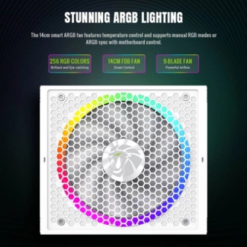 Блок питания Gamemax 1050W (RGB 1050G WH)