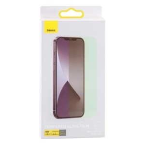 Скло захисне Baseus Eye Protection Full Coverage iPhone 12/12 Pro Green 2 pcs (BS-IP12PR-GRN)