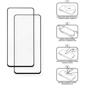 Стекло защитное XoKo Full Cover Ultra-Thin Vivo Y20/ Y20i/ Y21/ Y33s Black 2 pcs (XK-FCU-VO-Y20)
