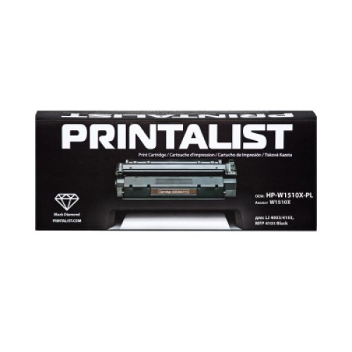 Тонер-картридж Printalist HP LJ 4003/4103, MFP 4103 Black / W1510X 9,7K (HP-W1510X-PL)