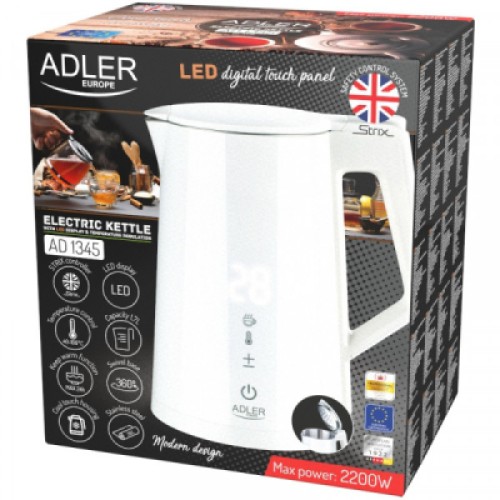 Электрочайник Adler AD 1345 white