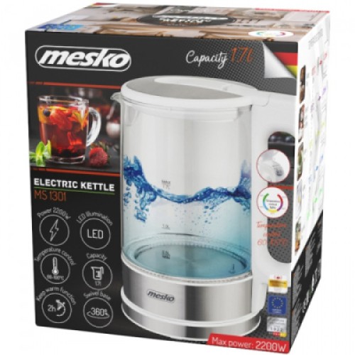 Электрочайник Mesko MS 1301 white