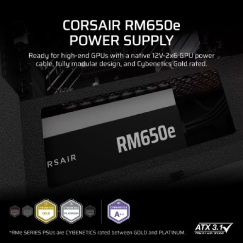 Блок питания Corsair 650W RM650e (CP-9020302-EU)