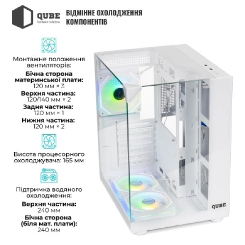 Корпус JONSBO D400 White