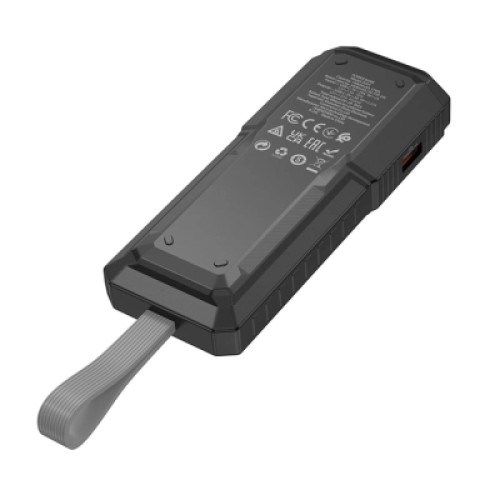 Батарея универсальная BOROFONE 10000mAh BJ54 Graceful 22.5W PD/20W flashlight Black (6941991111617)
