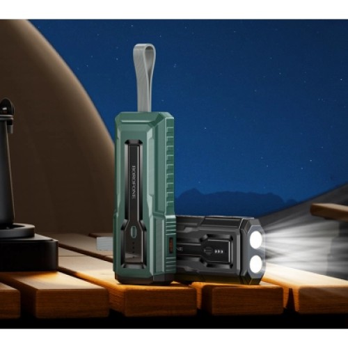 Батарея универсальная BOROFONE 10000mAh BJ54 Graceful 22.5W PD/20W flashlight Black (6941991111617)