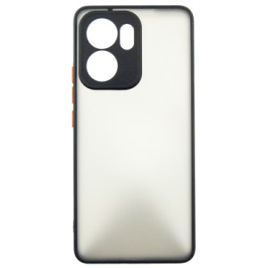 Чехол для мобильного телефона Dengos Oppo Reno13 F Case Matte + Glass (Black) (DG-KM-149)
