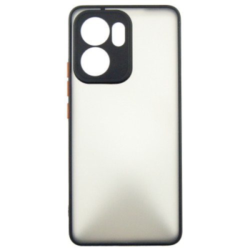 Чехол для мобильного телефона Dengos Oppo Reno13 F Case Matte + Glass (Black) (DG-KM-149)