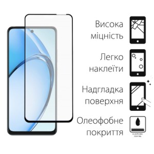 Стекло защитное Dengos Full Glue OPPO A20 Black (TGFG-404)