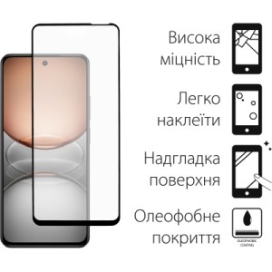 Стекло защитное Dengos Full Glue Realme C75 Black (TGFG-401)