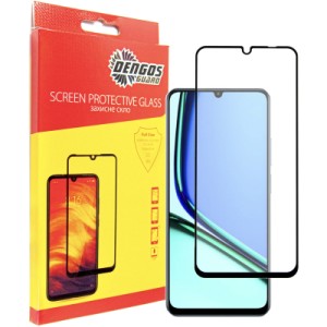 Стекло защитное Dengos Full Glue Realme Note 60 Black (TGFG-400)