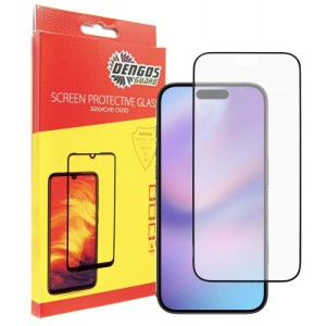 Стекло защитное Dengos Full Glue iPhone 17 Black (TGFG-408)