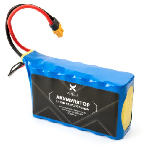 Аккумулятор для дрона Vinga Li-ion 6S2P 10000mAh з балансиром (JHY Li-Ion 21700 5000mAh) (V6S2P-5000)