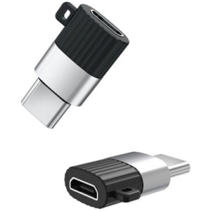 Переходник USB-C M to Micro 5P F black XO (XO-NB149A)