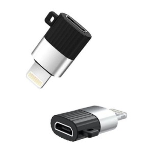 Переходник Lightning M to Micro 5P F black XO (XO-NB149B-BK)