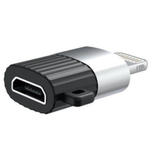 Переходник Lightning M to Micro 5P F black XO (XO-NB149B-BK)