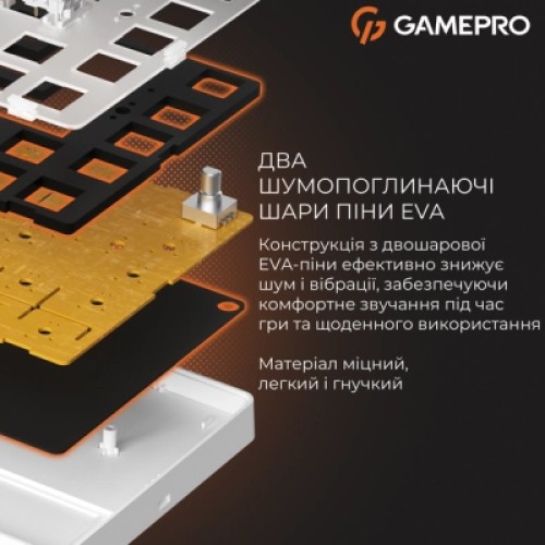 Клавиатура GamePro Genesis Silverlight MK116 USB UA Grey (MK116)