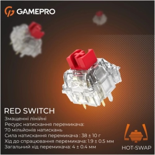 Клавиатура GamePro Genesis Silverlight MK126 USB UA Grey (MK126)