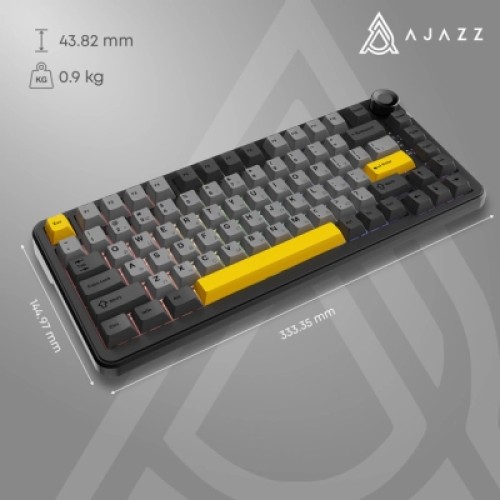 Клавиатура Ajazz AK820 MAX PLUS Daydream Switch RGB Wireless/Bluetooth/USB Black (AK820MAX-DD-BGY)