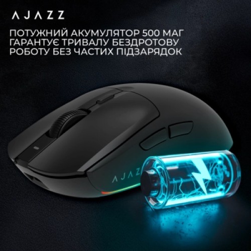 Мышка Ajazz AJ139 V2 MC Wireless/Bluetooth/USB Black (AJ139-V2-MC-B)