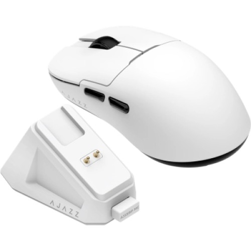 Мышка Ajazz AJ159P MC Wireless/Bluetooth/USB Charging Dock White (AJ159P-MC-W)