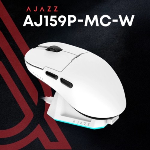 Мышка Ajazz AJ159P MC Wireless/Bluetooth/USB Charging Dock White (AJ159P-MC-W)
